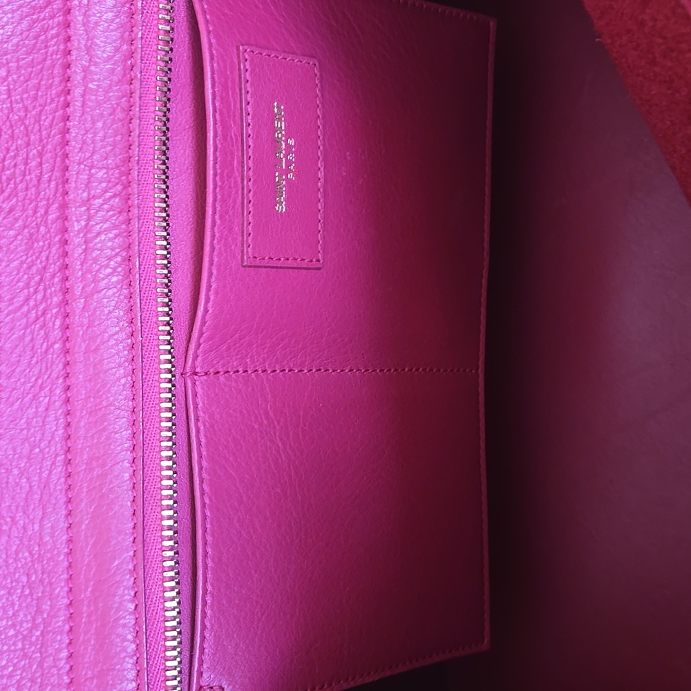 SAINT LAURENT Pink Leather Handbag - Picture 5 of 11